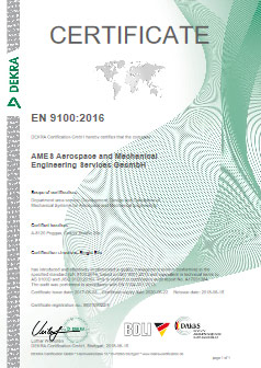 EN9100 Certificate English