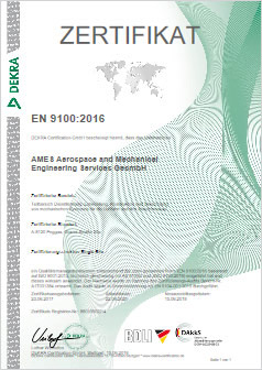 EN9100 Certificate German